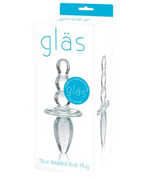 Glas Titus Beaded Glass Butt Plug by Glas product image
