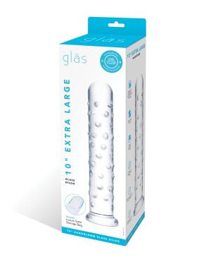 Glas 10″ Extra Large Glass Dildo – Clear by Glas product image