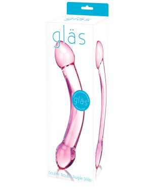 Glas Double Trouble Glass Dildo – Purple by Glas product image