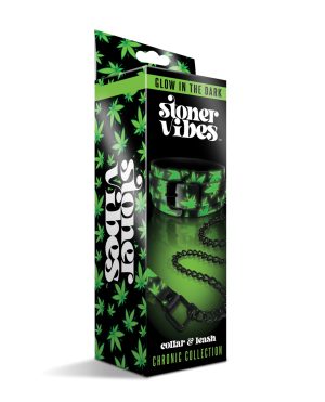 Stoner Vibes Glow in the Dark Collar & Leash by Stoner Vibes product image