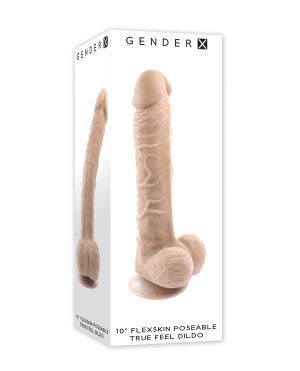 Gender X Flexskin Poseable True Feel 10″ Dildo – Light by Gender X product image