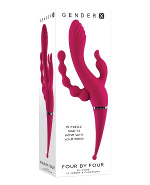 Gender X Four by Four Vibrator – Burgundy by Gender X product image