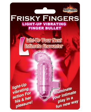Frisky Finger Light Up Vibrating Finger Bullet – Magenta by Frisky Fingers product image
