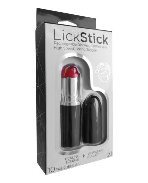 Lick Stick Rechargeable Discreet Lipstick Bullet w/High Speed Licking Tongue by Lick Stick product image