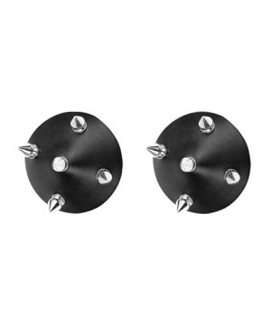 Nipplicious Temptress Leather Pasties w/Studs – Black by Nipplicious product image