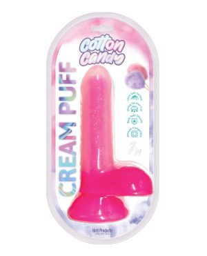 Cotton Candy Cream Puff 6″ Dildo – Pink by Hott Products product image