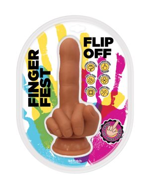 Finger Fest Flip Off Dildo – Tan by Finger Fest product image
