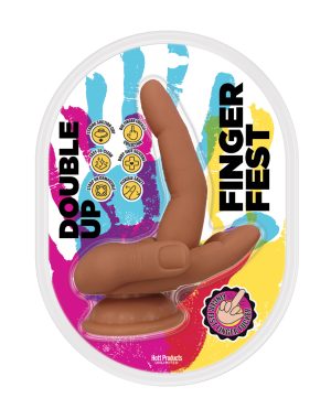 Finger Fest Double Up Dildo – Tan by Finger Fest product image
