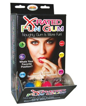 X-Rated Fun Gum Fishbowl – Asst. Bowl of 90 by X-Rated Fun Gum product image
