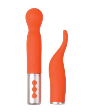 The Naughty Collection Interchangeable Heads Vibrator – Coral Bundle by Honey Play Box product image