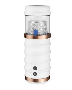 Warrior Auto Thrusting Male Masturbator – White by Honey Play Box product image
