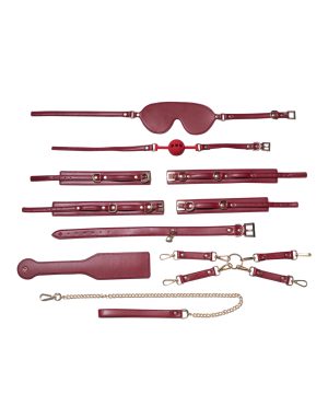 Kinky Play Box Red Passion 8 pc Set Bondage Kit – Red by Honey Play Box product image