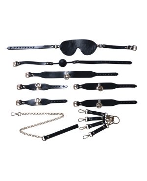 Kinky Play Box BDSM Kit 5 Piece Bondage Set – Black by Honey Play Box product image