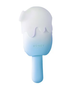 Bite Me Sucking, Tapping & Vibrating Cream Pop Stimulator – Blue/White by Honey Play Box product image
