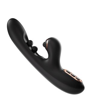 Tickler Wiggling G-Spot Vibrator & Tapping Clitoral Stimulator – Black by Honey Play Box product image
