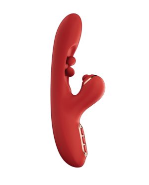 Tickler Wiggling G-Spot Vibrator & Tapping Clitoral Stimulator – Red by Honey Play Box product image