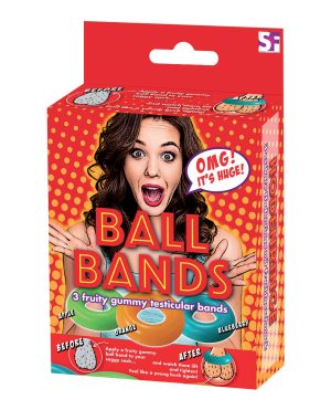 Gummy Ball Bands – 3 Pack Assorted Colors/Flavors by Hott Products product image