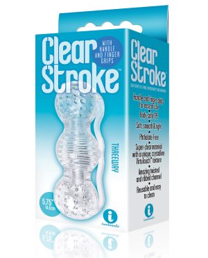 The 9’s Clear Stroke Threeway Masturbator by The 9s product image