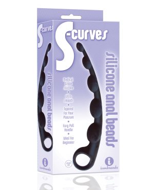 The 9’s S-Curved Silicone Anal Beads by The 9s product image