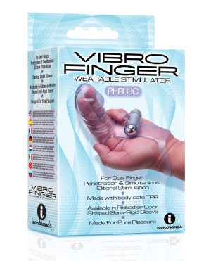 The 9’s Vibrofinger Phallic Finger Massager – Purple by The 9s product image