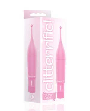 The 9’s Clitterific! Pearl Point Clitoral Stimulator – Pink by The 9s product image