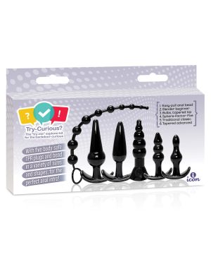 Try-Curious Anal Plug Kit – Black by Try-Curious product image