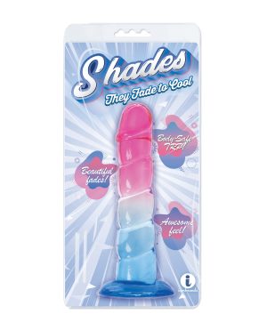 Shades Jelly Swirl TPR Gradient Dong Small – Pink/Blue by Shades product image