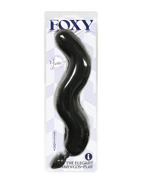 Foxy Fox Tail Silicone Butt Plug – Black by Foxy product image