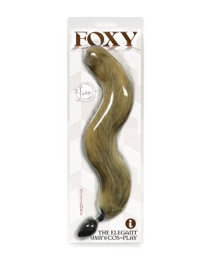 Foxy Fox Tail Silicone Butt Plug – Gold by Foxy product image