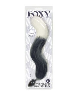 Foxy Fox Tail Silicone Butt Plug – Silver by Foxy product image