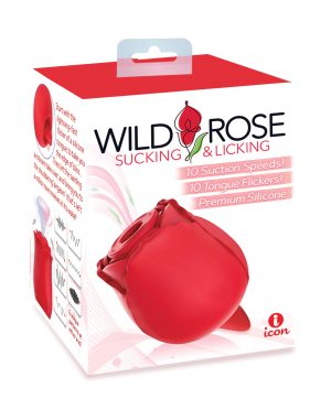 Wild Rose & Tongue Vibrator – Red by Wild Rose product image