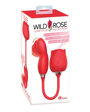 Wild Rose Suction & Come Hither Vibrator – Red by Wild Rose product image