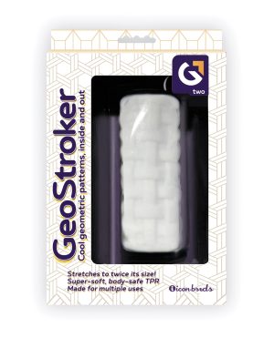 GeoStroker Two 5″ Ultra-Soft TPR Stroker – White by GeoStroker product image