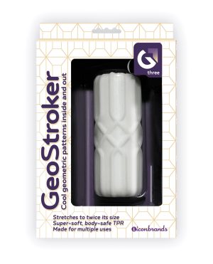 GeoStroker Three 5″ Ultra-Soft TPR Stroker – White by GeoStroker product image
