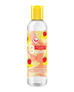 ID 3some 3 in 1 Lubricant – 4 oz Strawberry Banana by ID 3some product image