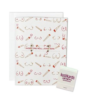Doobies Boobies Greeting Card w/Matchbook by Kush Kards product image