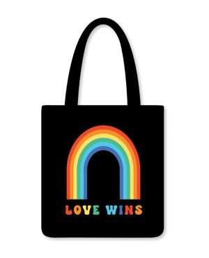 Love Wins Reusable Tote – Multi Color by Kush Kards product image
