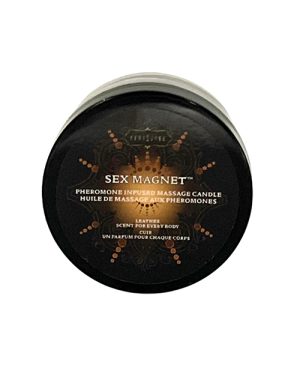 Kama Sutra Sex Magnet Pheromone Mini Massage Candle – Leather – 1.7 oz by Kama Sutra product image