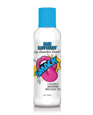 Smack Warming Massage Oil – 2 oz Blue Raspberry by Smack product image