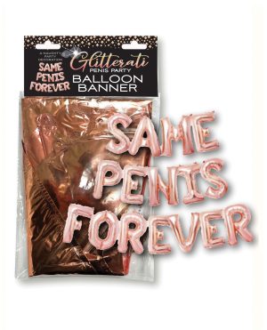 Glitterati Same Penis Forever Balloon Banner by Candy Prints product image