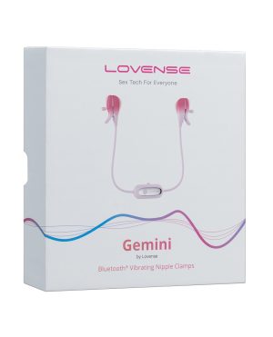 Lovense Gemini Vibrating Nipple Clamps – Pink by Lovense product image