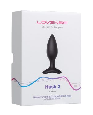 Lovense Hush 2 1.5″ Butt Plug – Black by Lovense product image