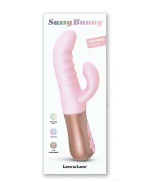 Love to Love Sassy Bunny Thrusting G-Spot Rabbit – Baby Pink by Love to Love product image