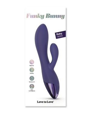 Love to Love Funky Bunny Small Rabbit – Midnight Indigo by Love to Love product image