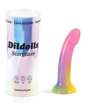 Love to Love Silicone Dildolls Stargazer – Gradient Rainbow w/Glitter by Love to Love product image