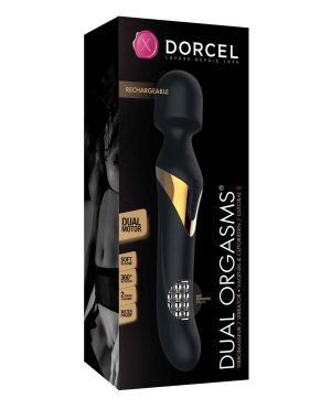 Dorcel Dual Orgasms Wand – Black/Gold by Dorcel product image