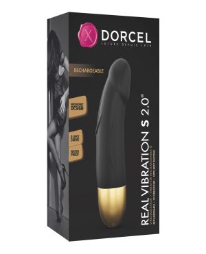 Dorcel Real Vibration S 6″ Rechargeable Vibrator 2.0 – Gold by Dorcel product image
