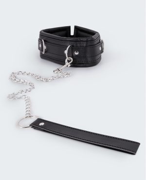 Lust PU Leather Collar & Leash – Black by Lust product image