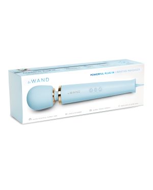 Le Wand Powerful Plug-In Vibrating Massager – Sky Blue by Le Wand product image