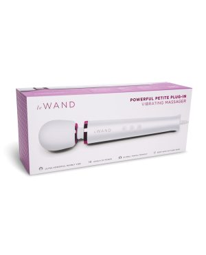 Le Wand Powerful Petite Plug-In Vibrating Massager – White by Le Wand product image